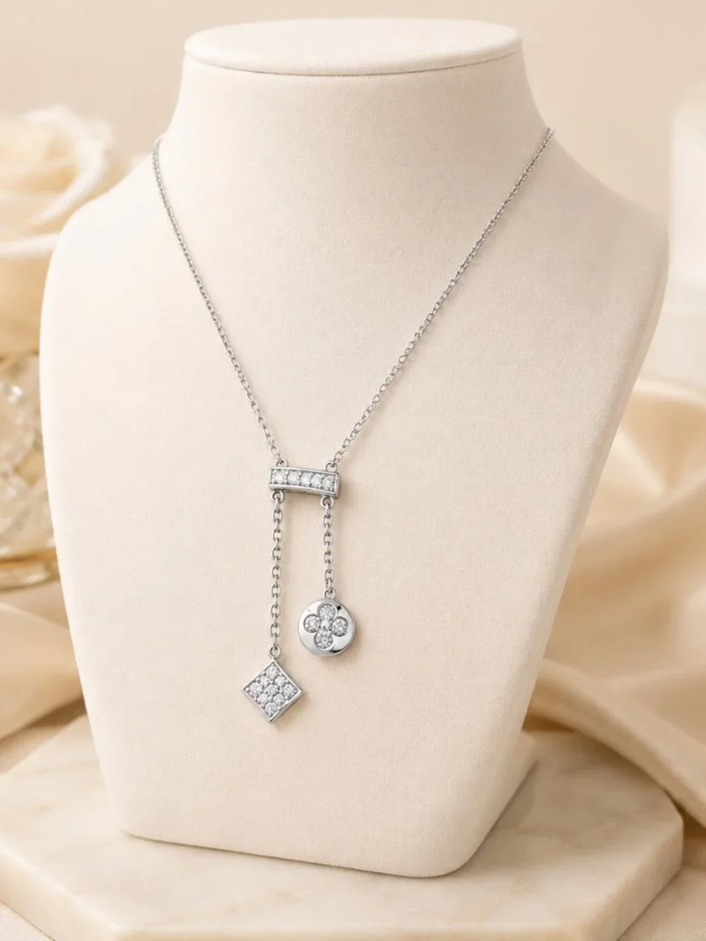 Dancing Diamond Necklace